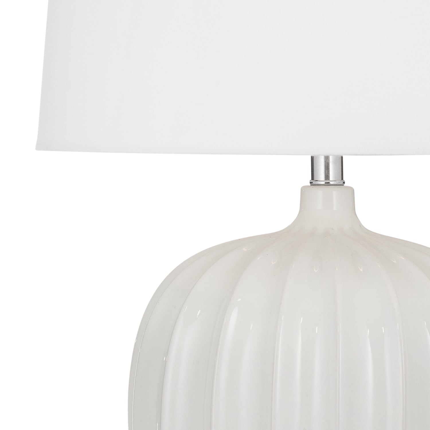 Bassett Mirror Lotus White Table Lamp