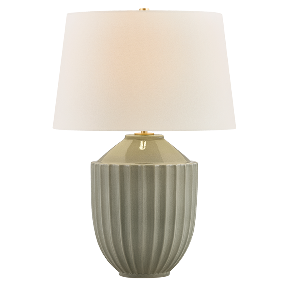 Hudson Valley Lighting Solvay Table Lamp in Aged Brass, primary product view