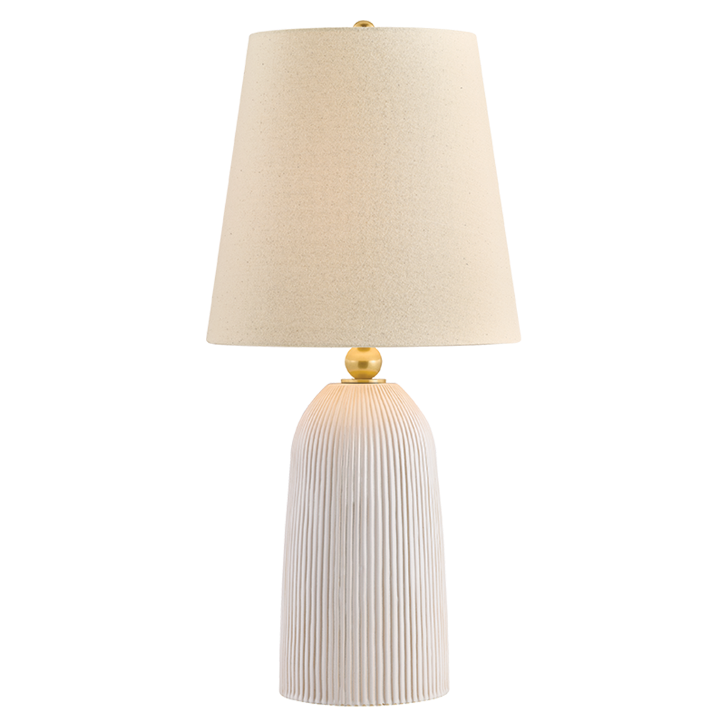 Hudson Valley Lighting Karner Table Lamp in Aged Brass, primary product view