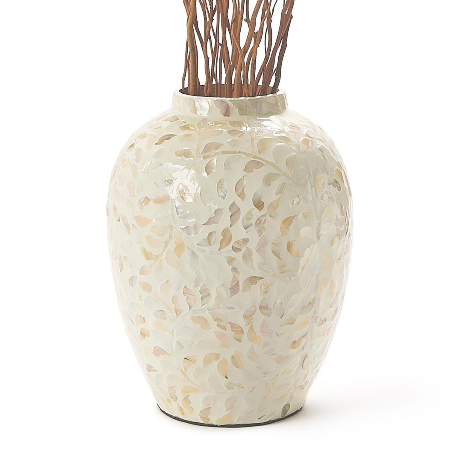 Opalescent Mother of Pearl 14in Vase