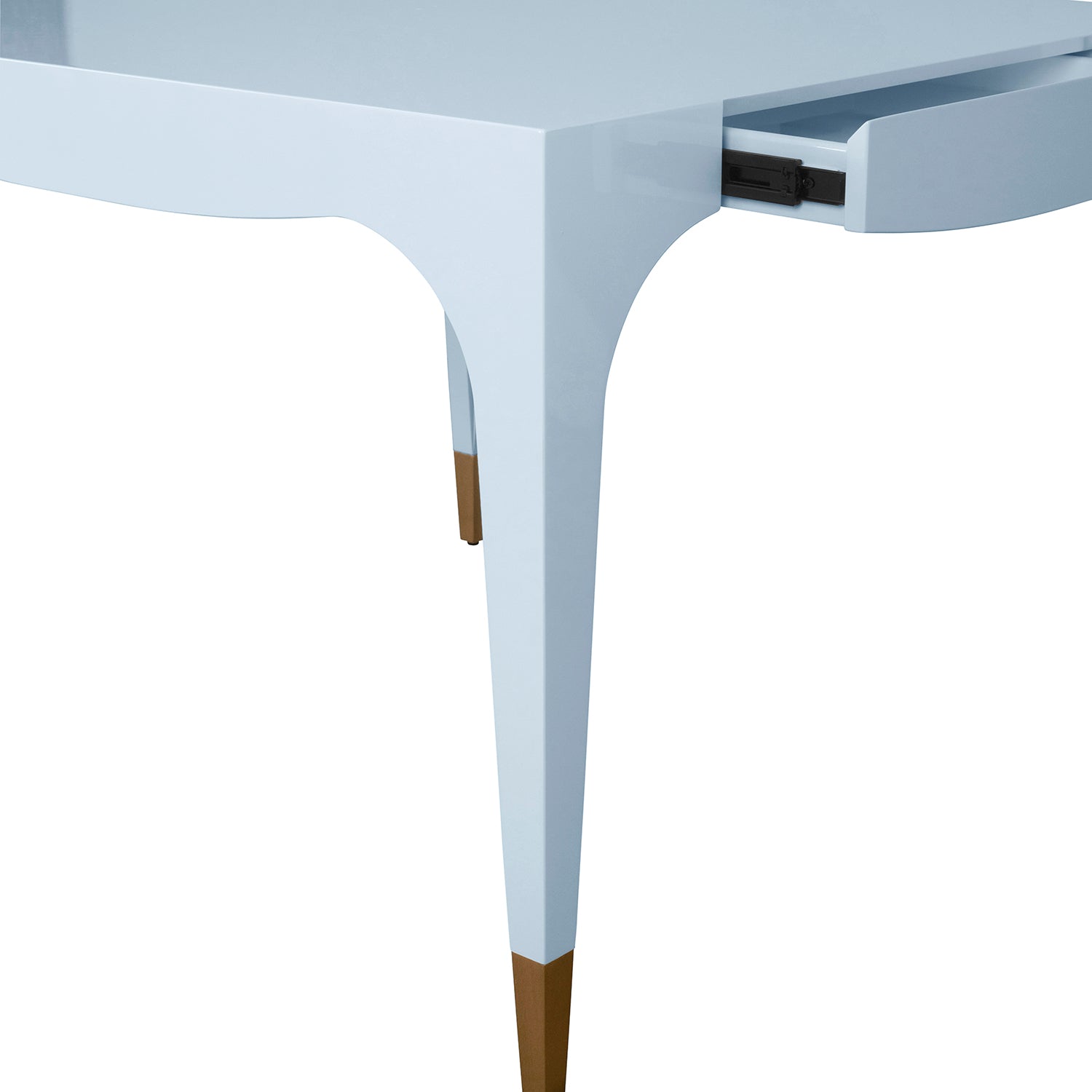Worlds Away Lacey Light Blue Game Table