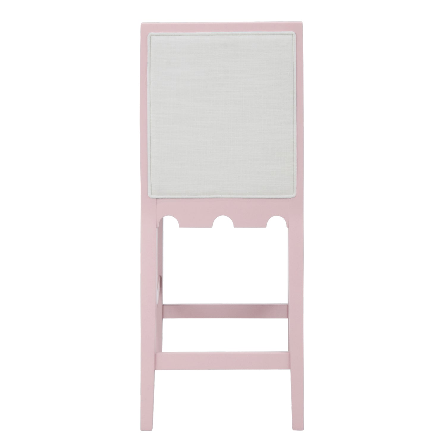 Worlds Away Lanister Pink Counter Stool