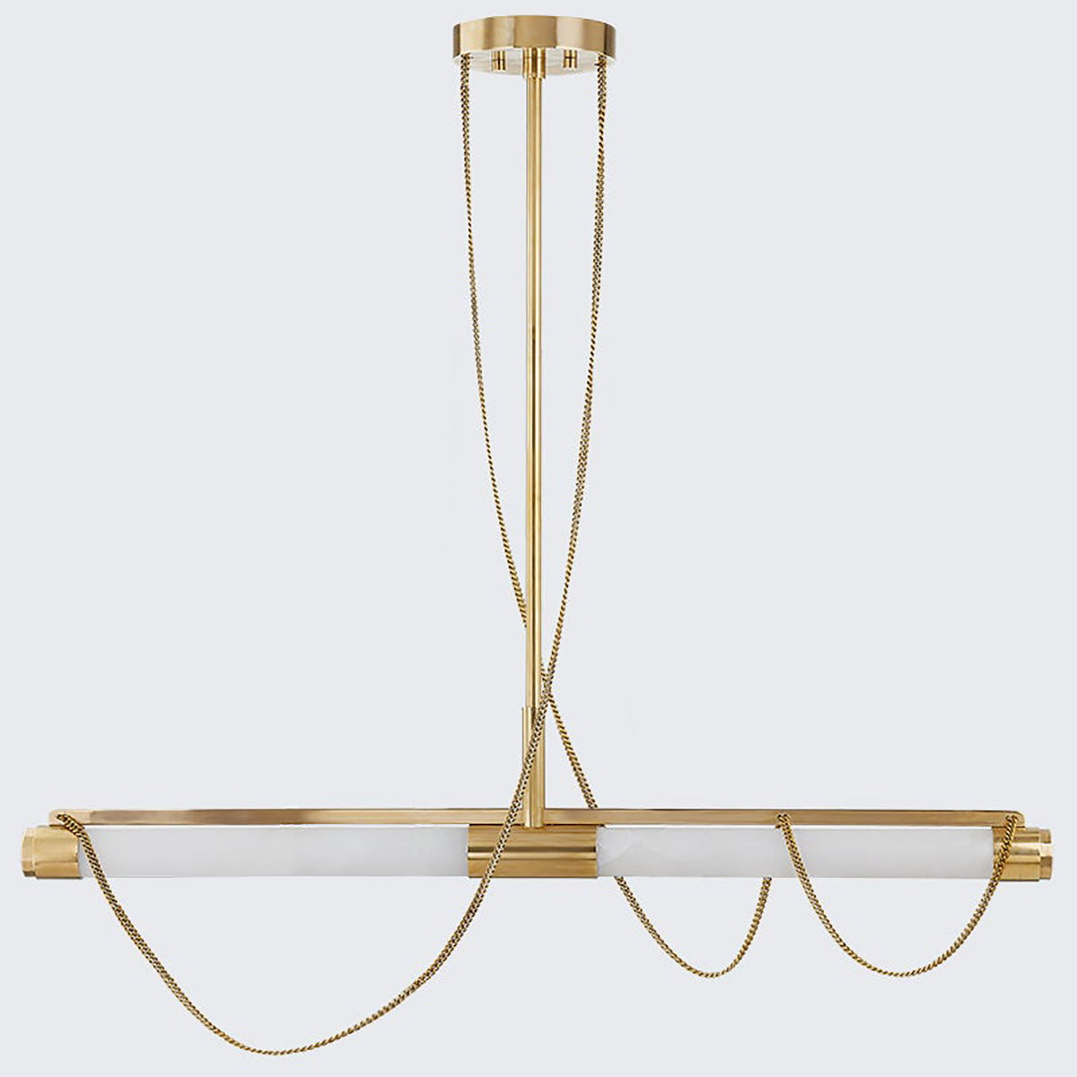 Noz Nozawa x Corbett Lighting Lariat Linear Chandelier