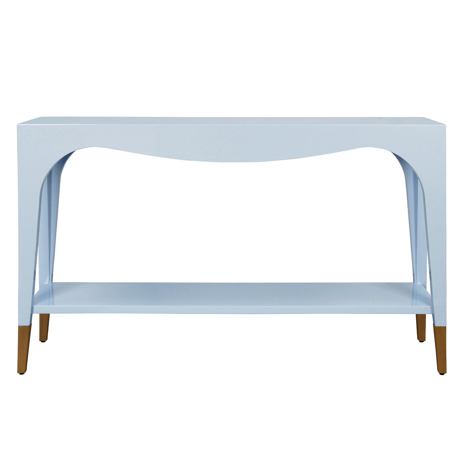 Worlds Away Laverne Light Blue Console Table