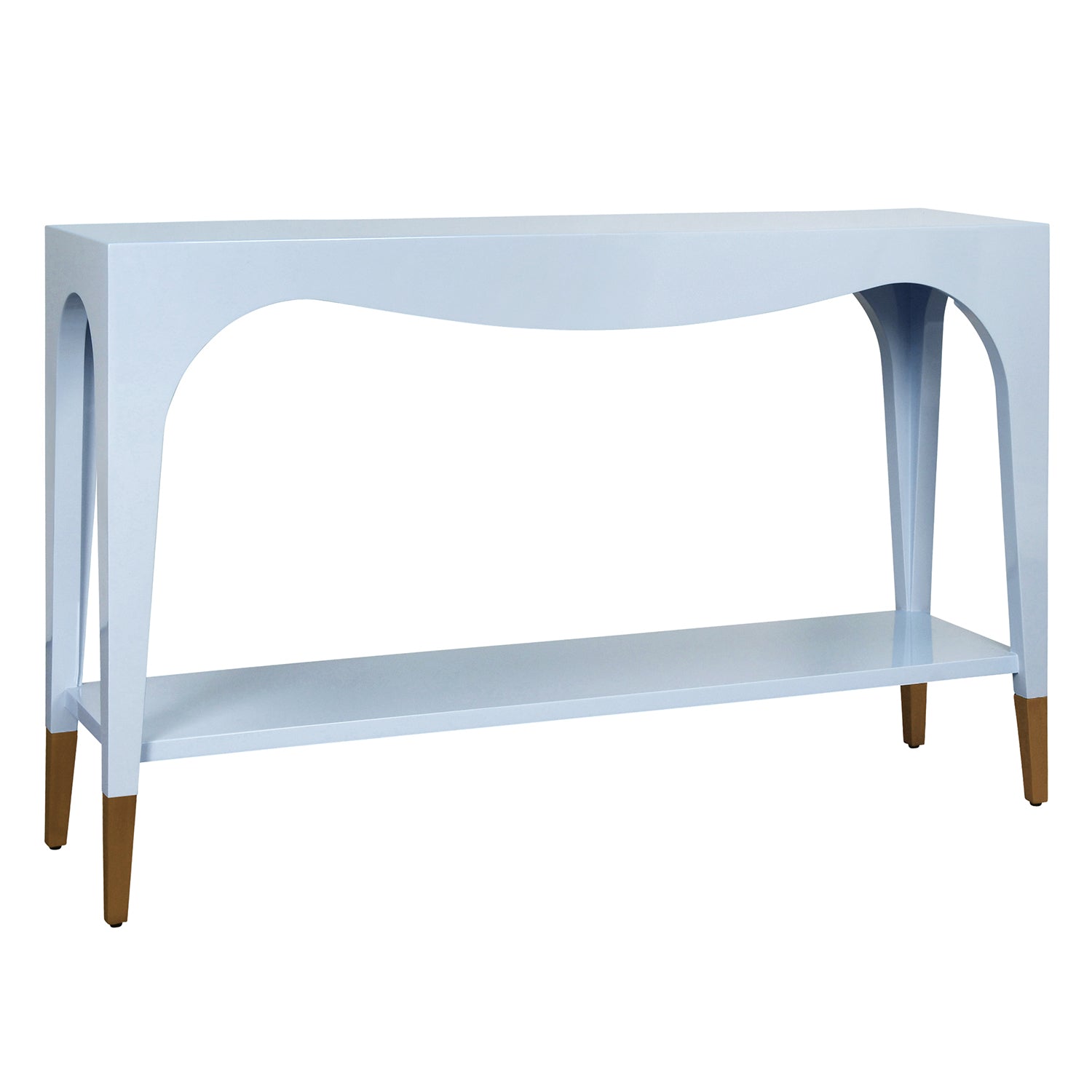 Worlds Away Laverne Light Blue Console Table
