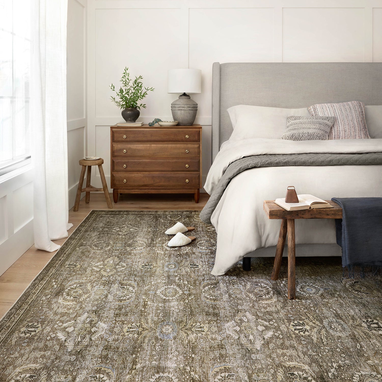 Loloi Layla Antique/Moss Power Loomed Rug