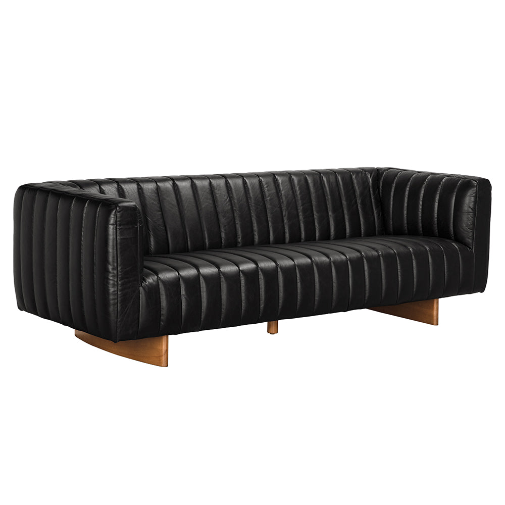 Noir Khann Leather Sofa