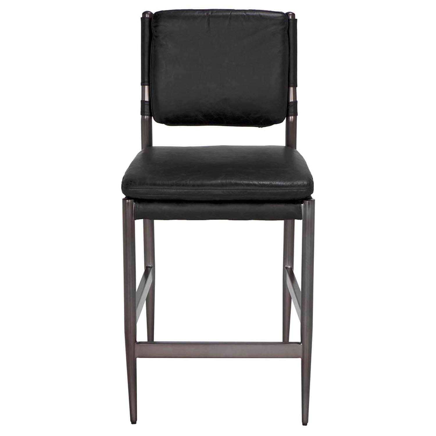 Noir Wooster Counter Chair