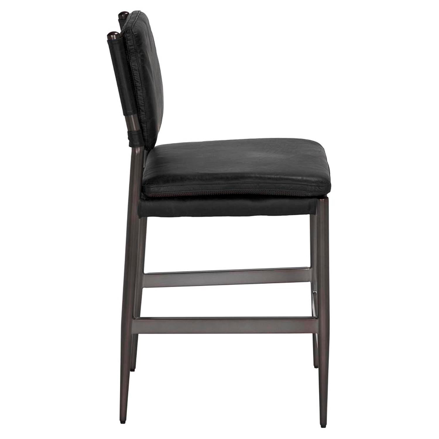 Noir Wooster Counter Chair