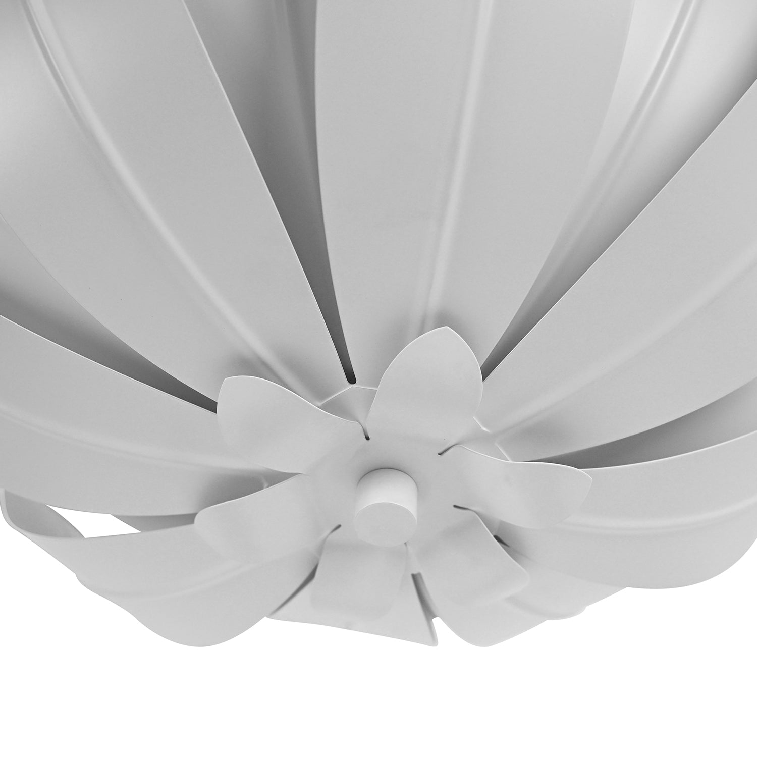 Leander White Chandelier shown to scale