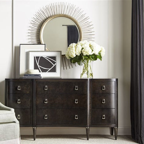 Vanguard Furniture Lillet Merino Shadow, Pol Nickel Buckle Pendant 9-Drawer Chest
