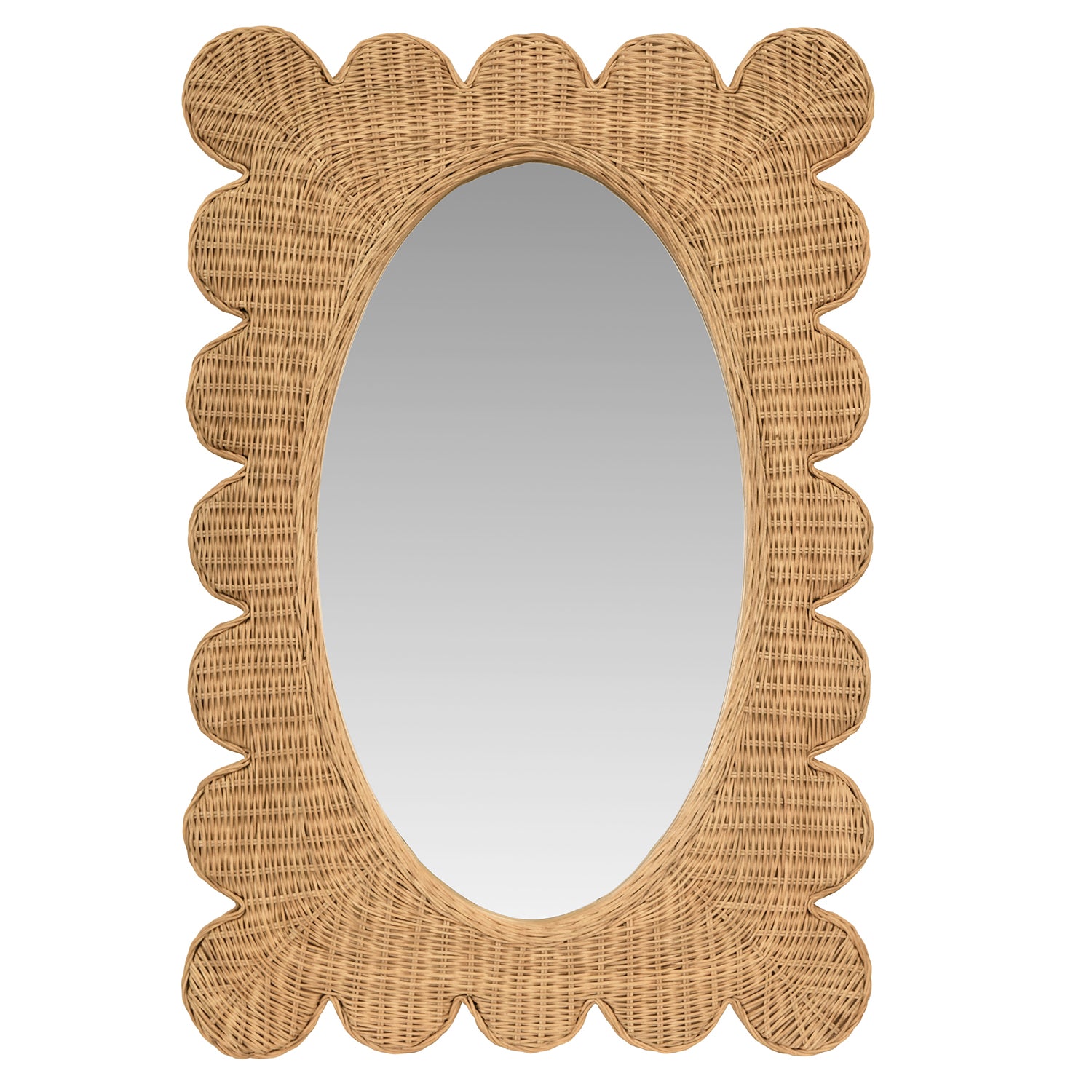 Worlds Away Lillian Natural Wall Mirror