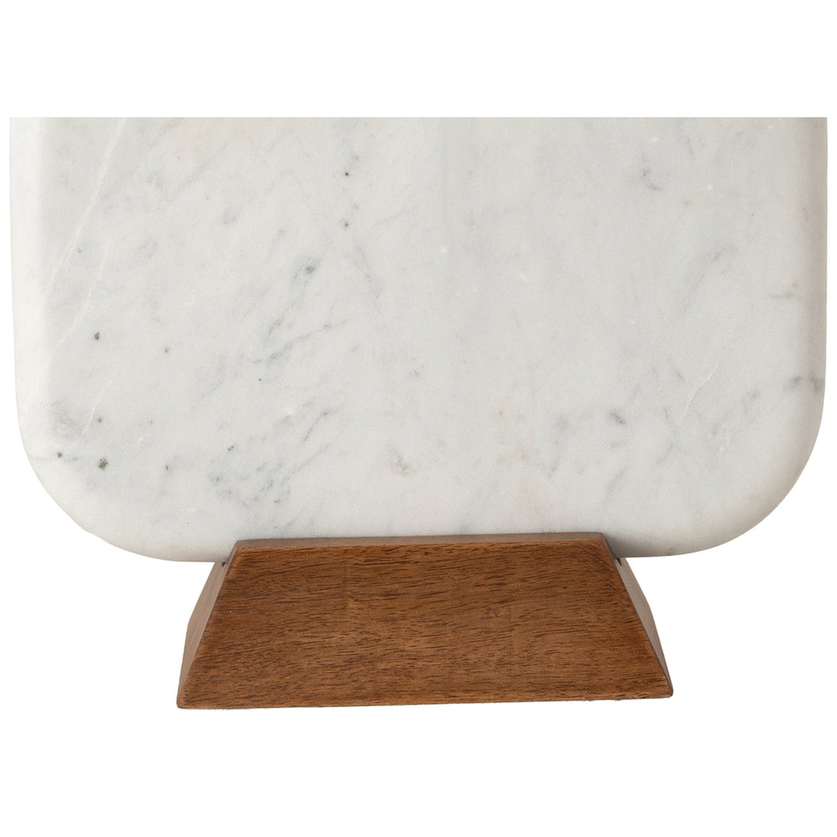Solis Off White Natural Genuine Marble And Mango Wood Base With Linen Textured Fabric Shade Table Lamp