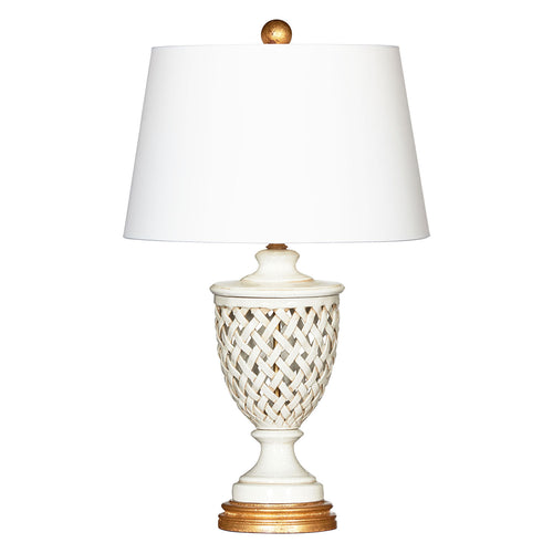 Bradburn Home Blanc Calabria Gold Table Lamp