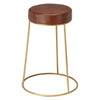 Cavill Round Leather Counter Stool