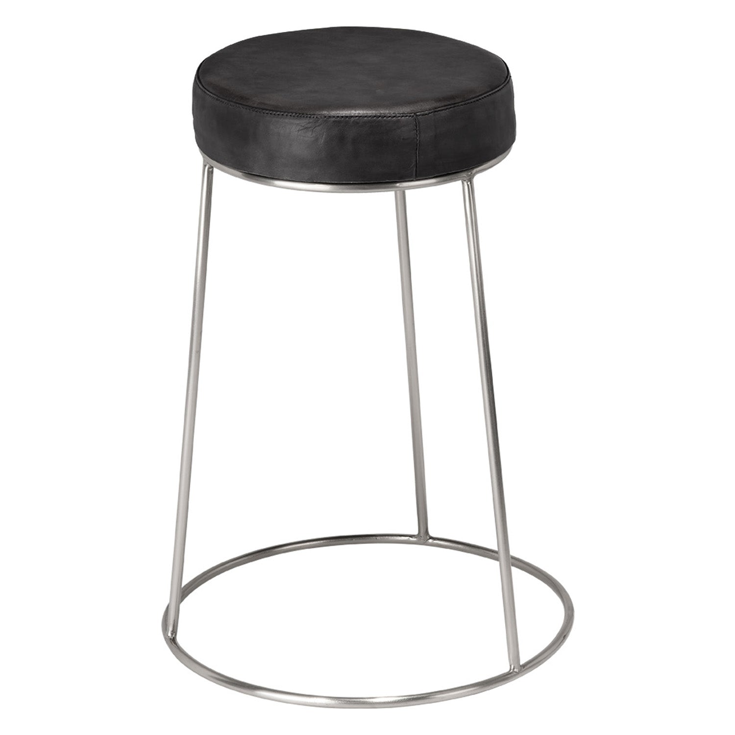 Lifestyle by Jamie Young Cavill Round Leather Counter Stool