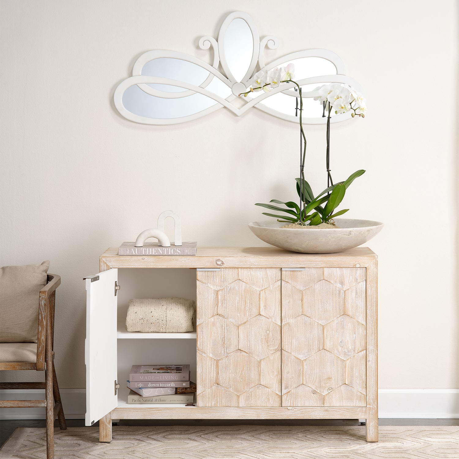 Lifestyle by Jamie Young Hex Three Door Cabinet