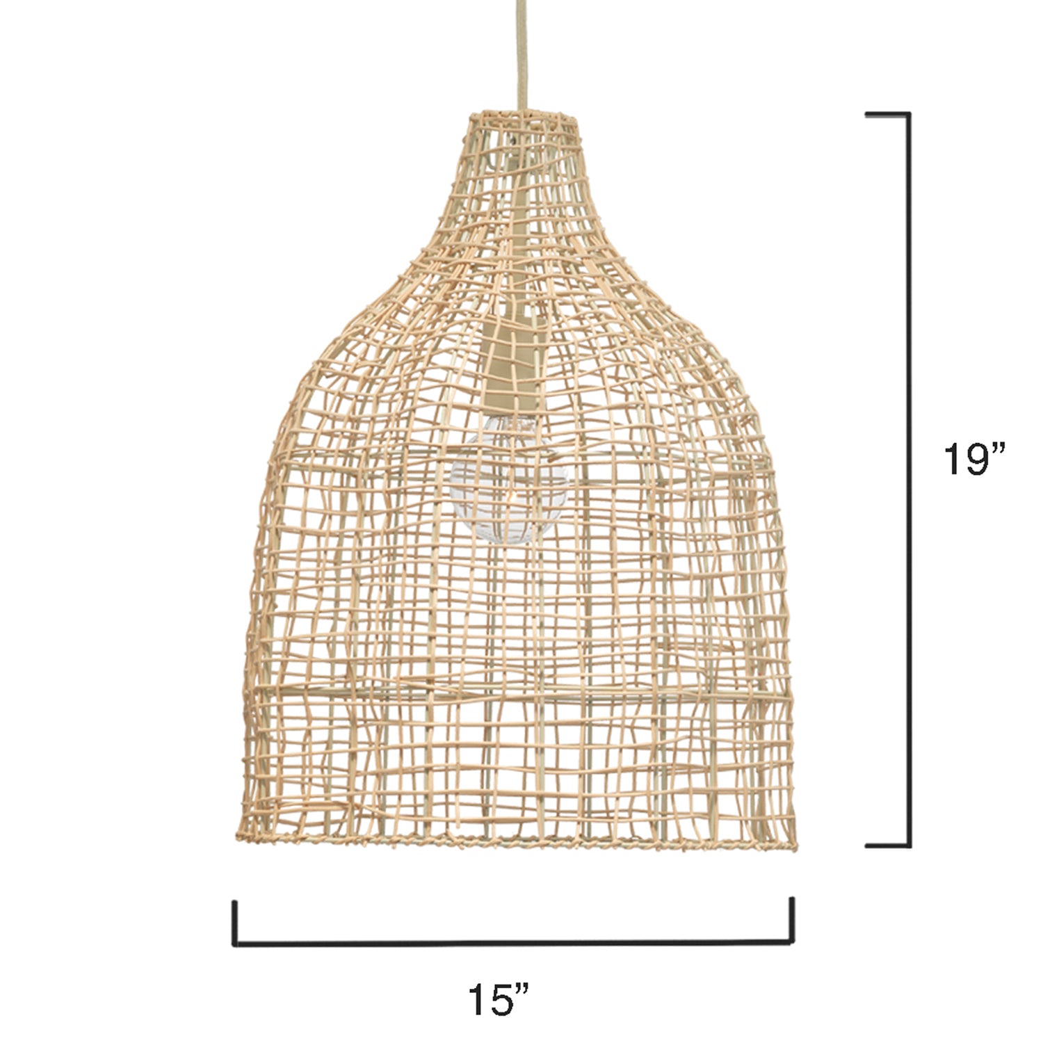 Lifestyle by Jamie Young Whisper Rattan Pendant