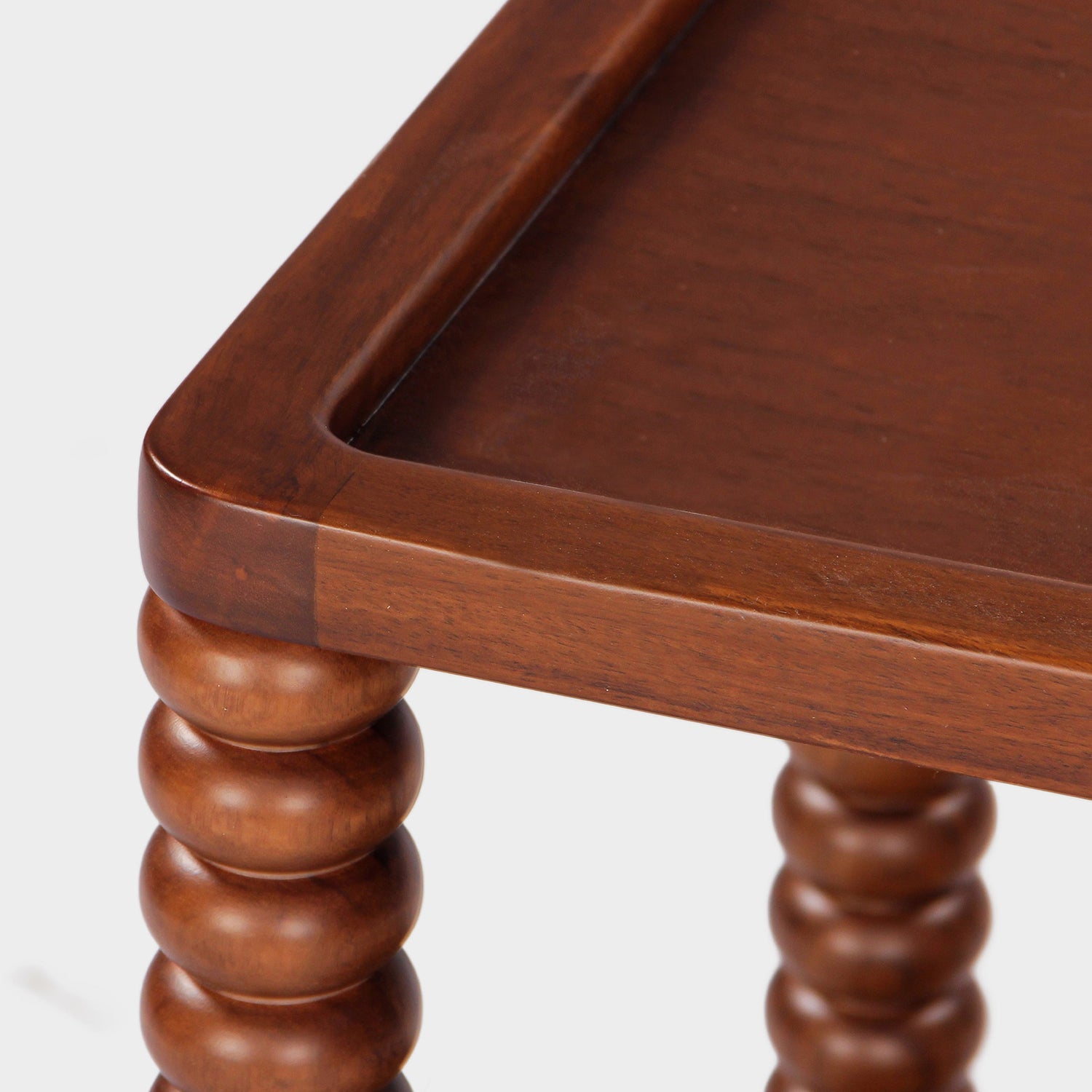 Union Home Twist Cane Solid Wood Side Table