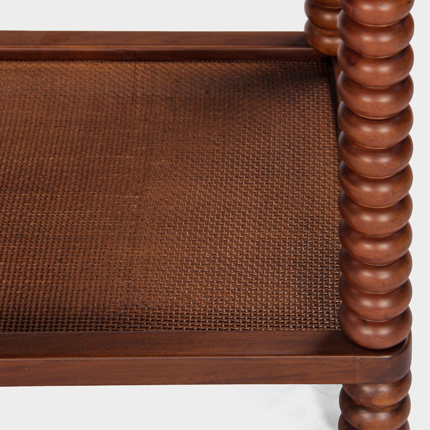 Union Home Twist Cane Solid Wood Side Table