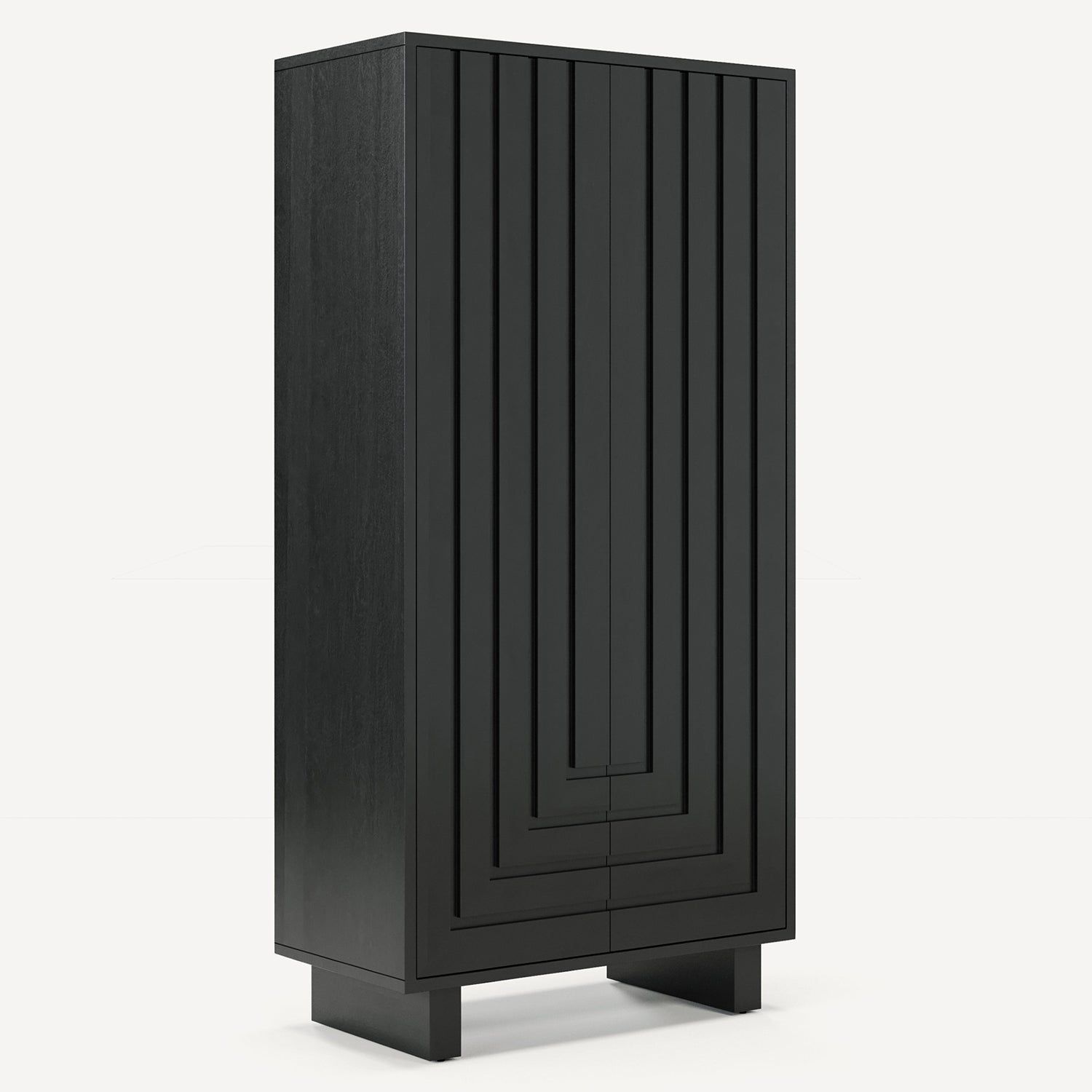 Union Home Array Solid White Oak Large Cabinet