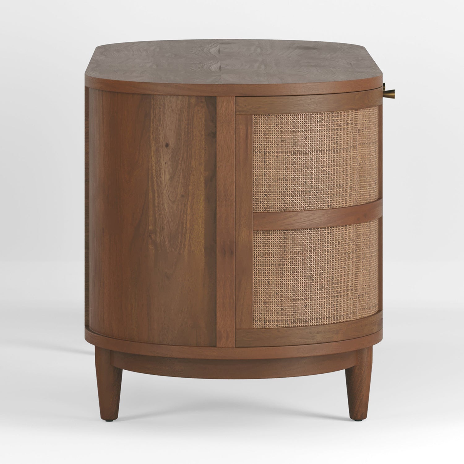 Union Home Canggu Cane Solid Wood Desk