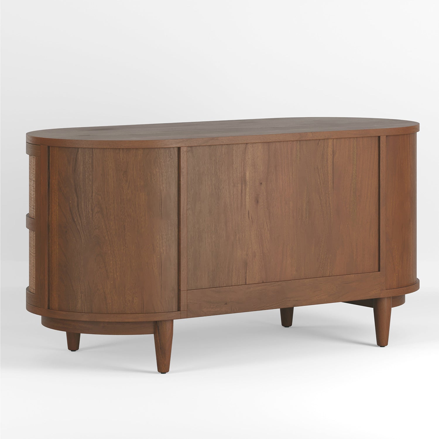 Union Home Canggu Cane Solid Wood Desk