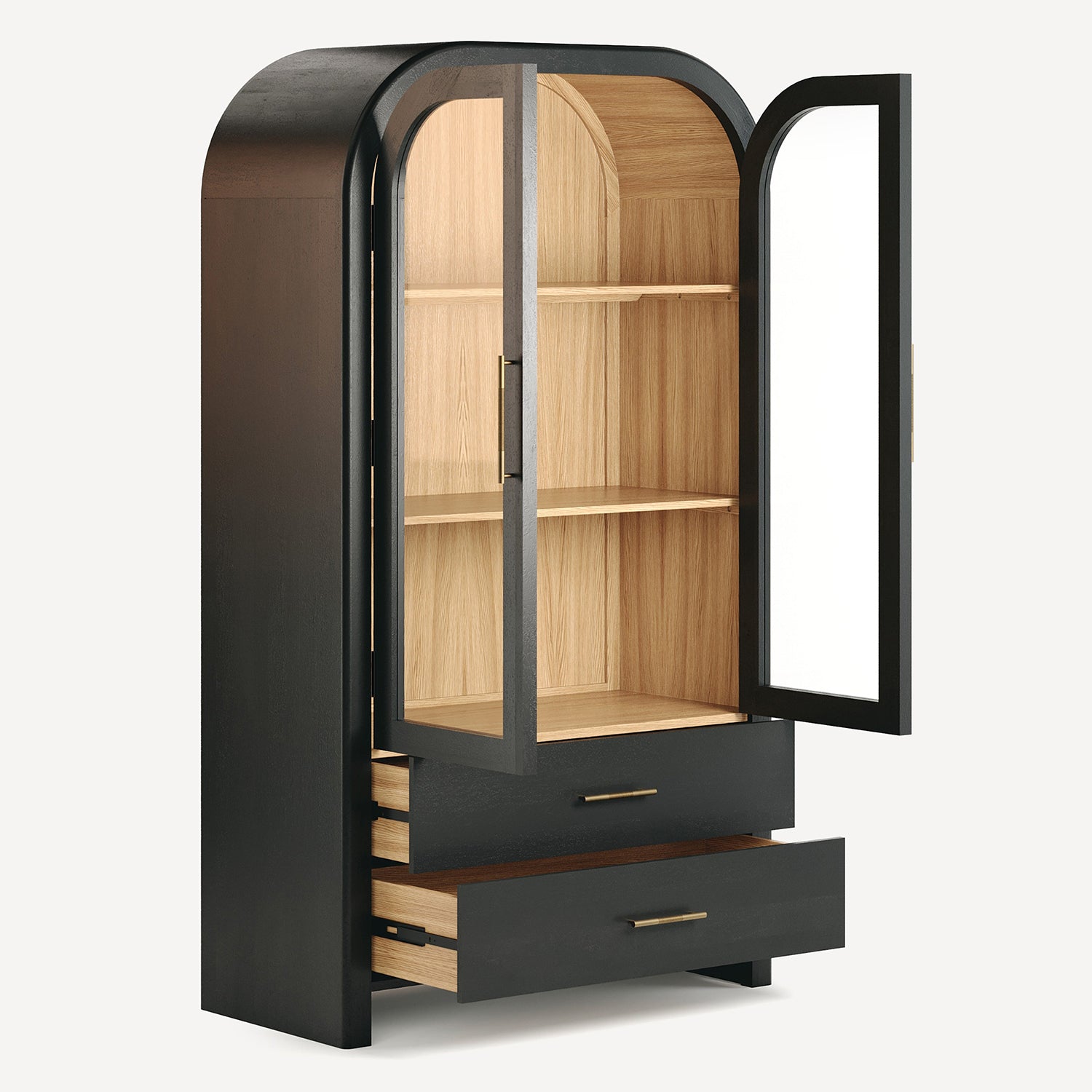 Union Home Liam Solid Wood Tall Cabinet