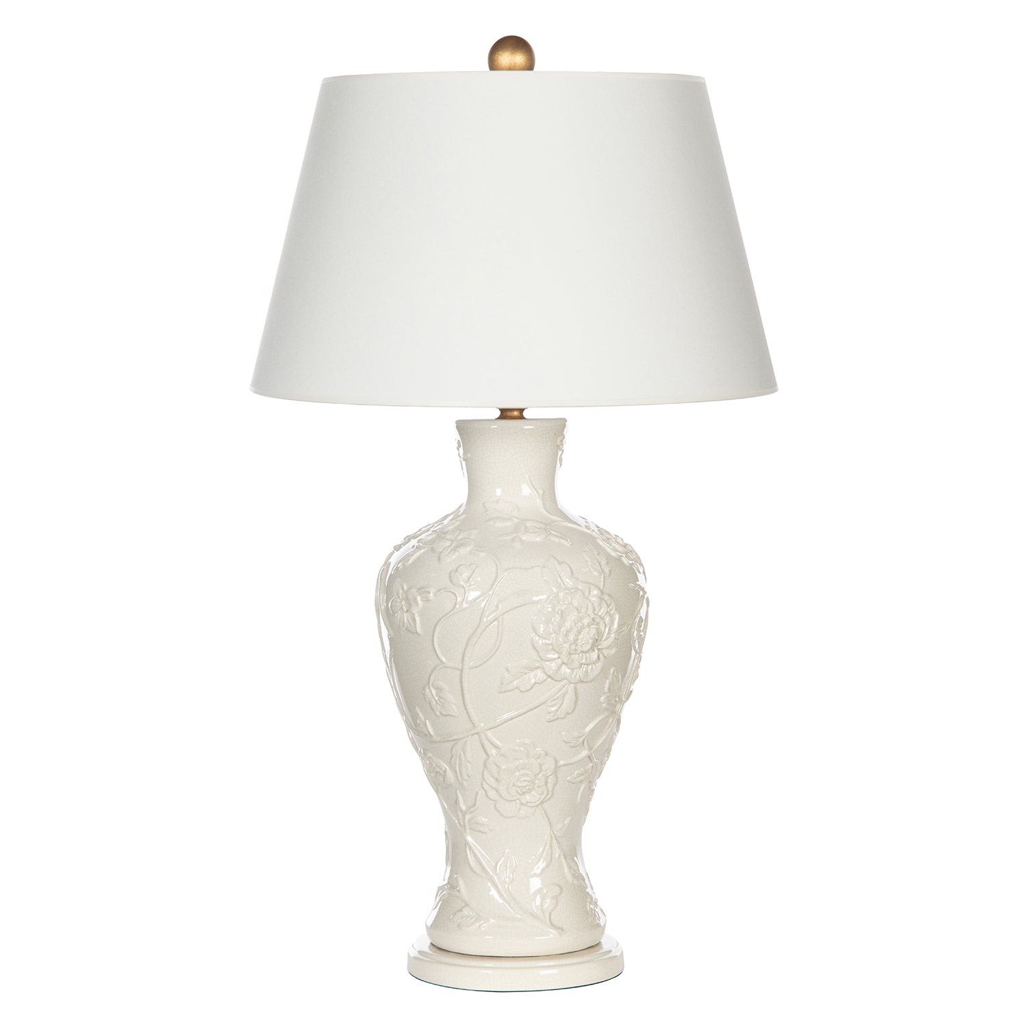 Bradburn Home Crysanthemum Blanc Table Lamp