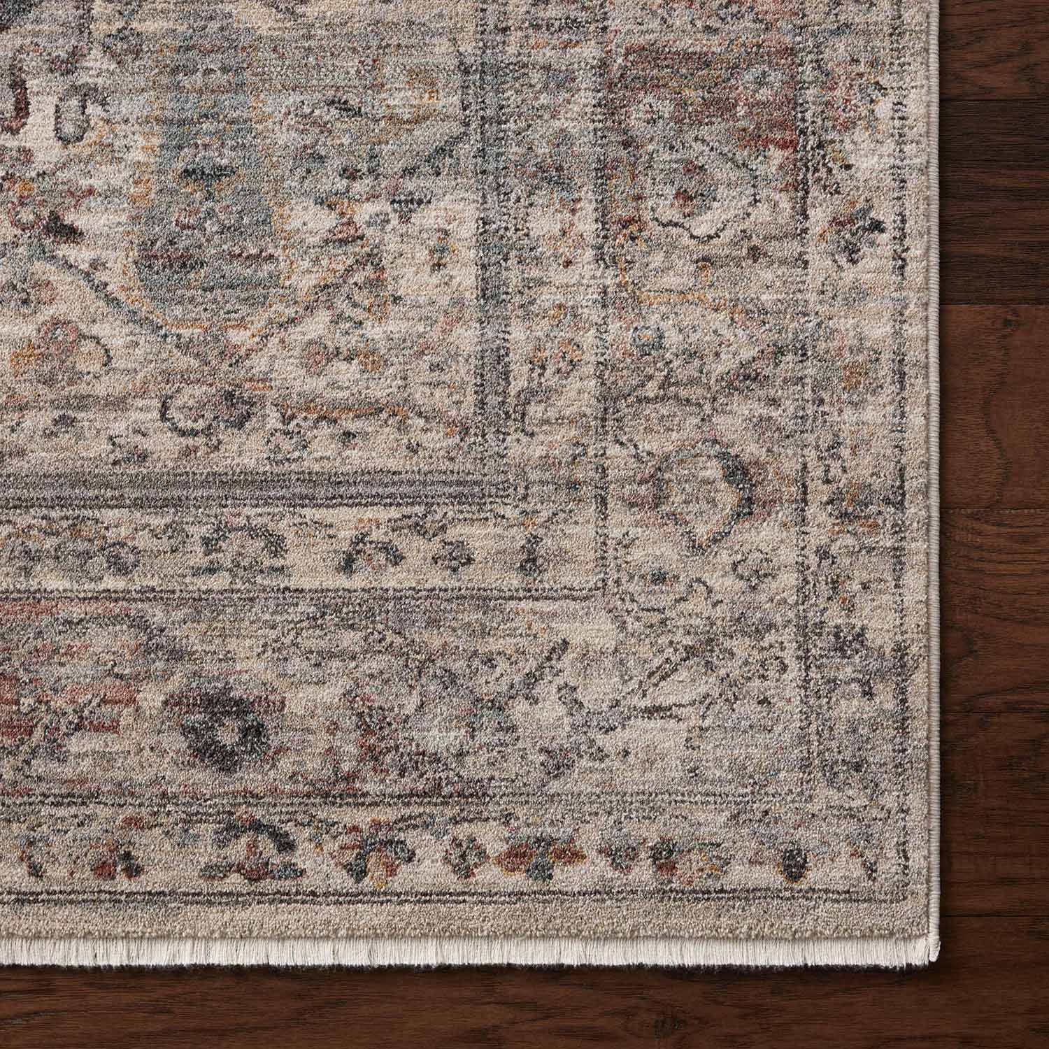 Loloi Lyra Sunset/Silver Power Loomed Rug