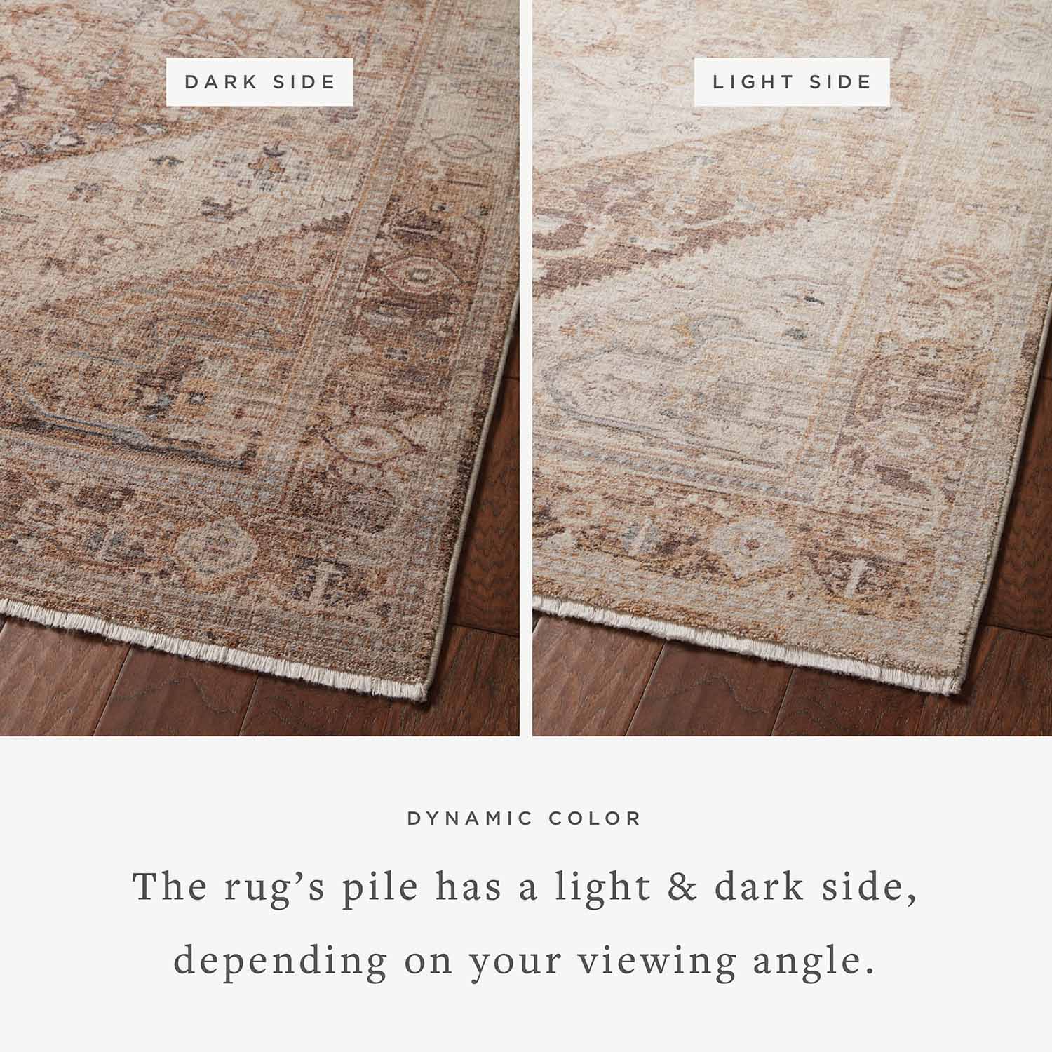 Loloi Lyra Natural/Mocha Power Loomed Rug
