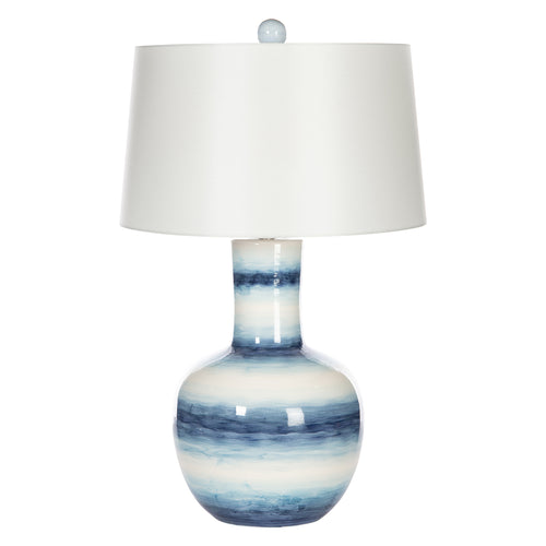 Bradburn Home Blue Ocean Stripes Table Lamp