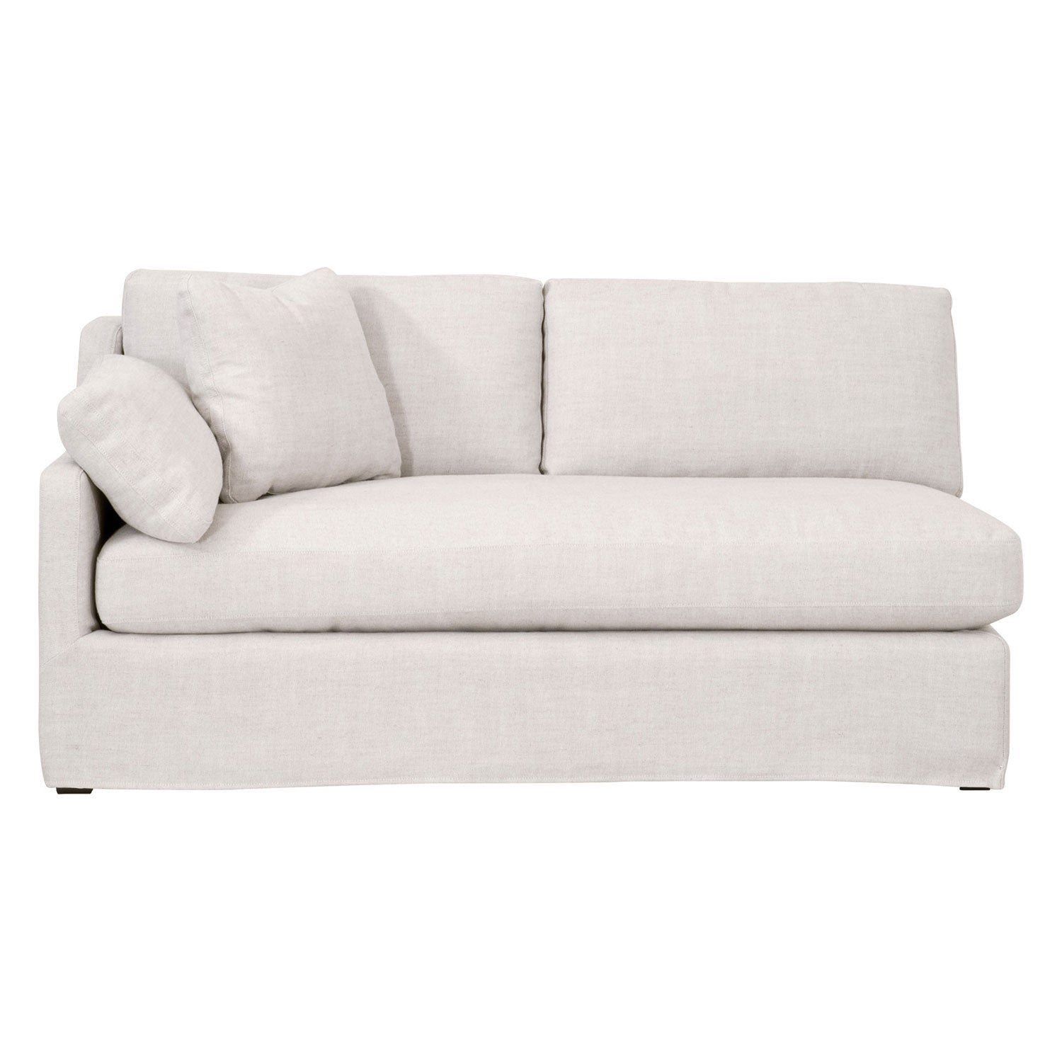 Lena Modular Slipcover 2-Seat Left Slope Arm Sofa