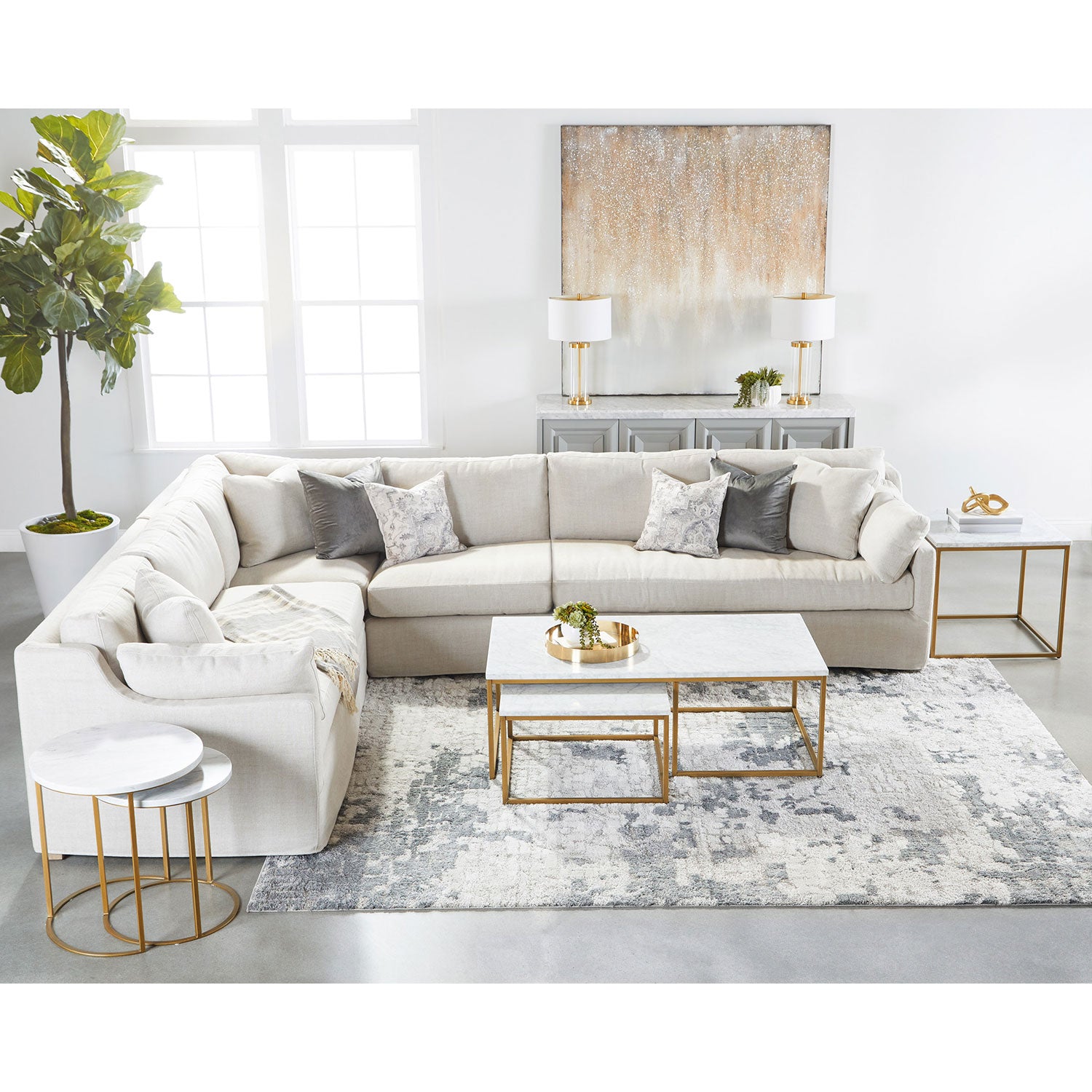 Lena Modular Slipcover 2-Seat Left Slope Arm Sofa