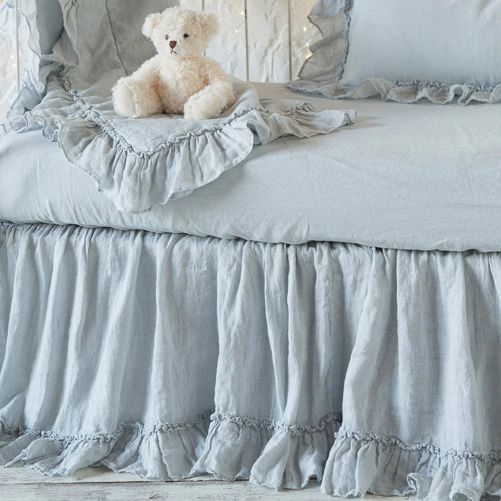 Bella Notte Linen Whisper Crib Skirt