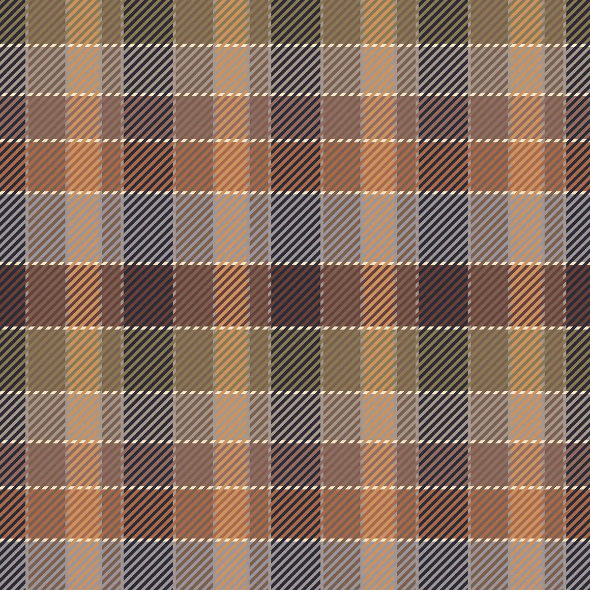 Mitchell Black London Check Wallpaper