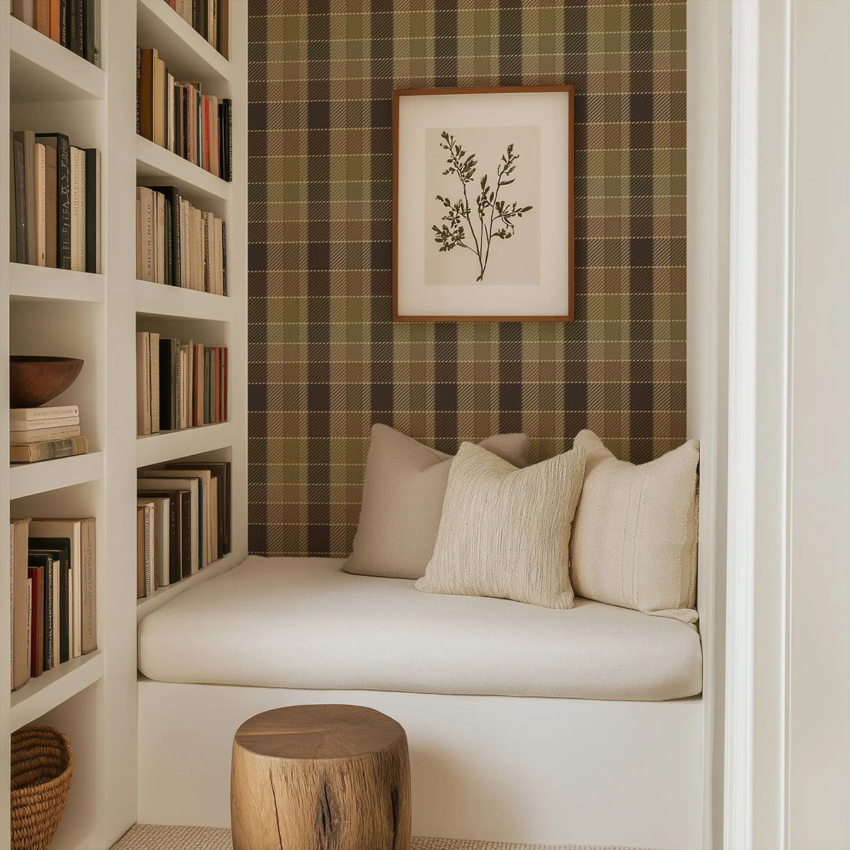 Mitchell Black London Check Wallpaper