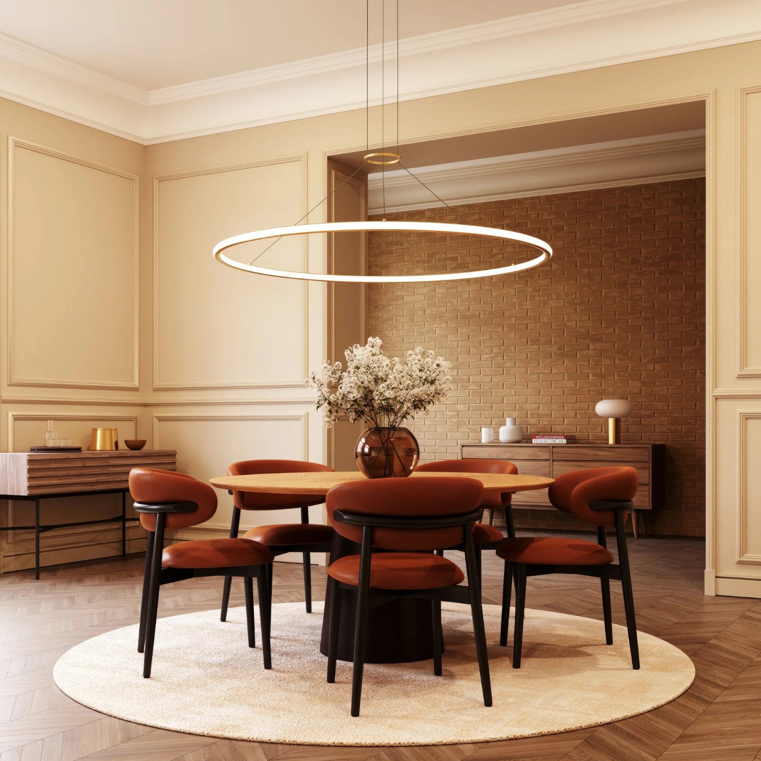 Sonneman Luna Brass 2235.14 Pendant