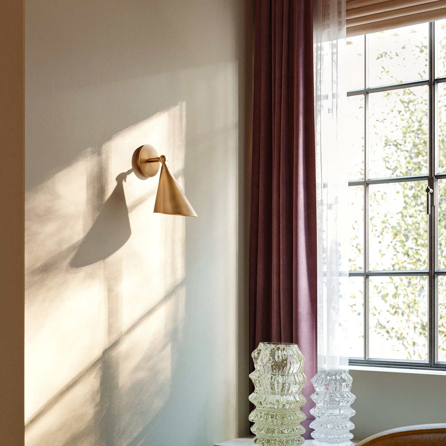 Mitzi Luneth Patina Brass Wall Sconce