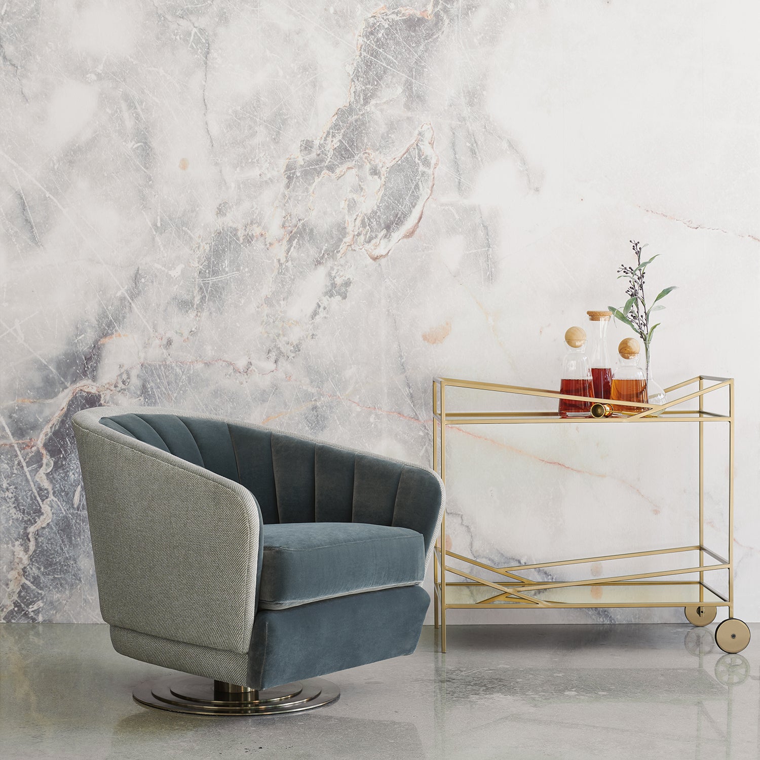 Caracole Concentric Swivel Chair