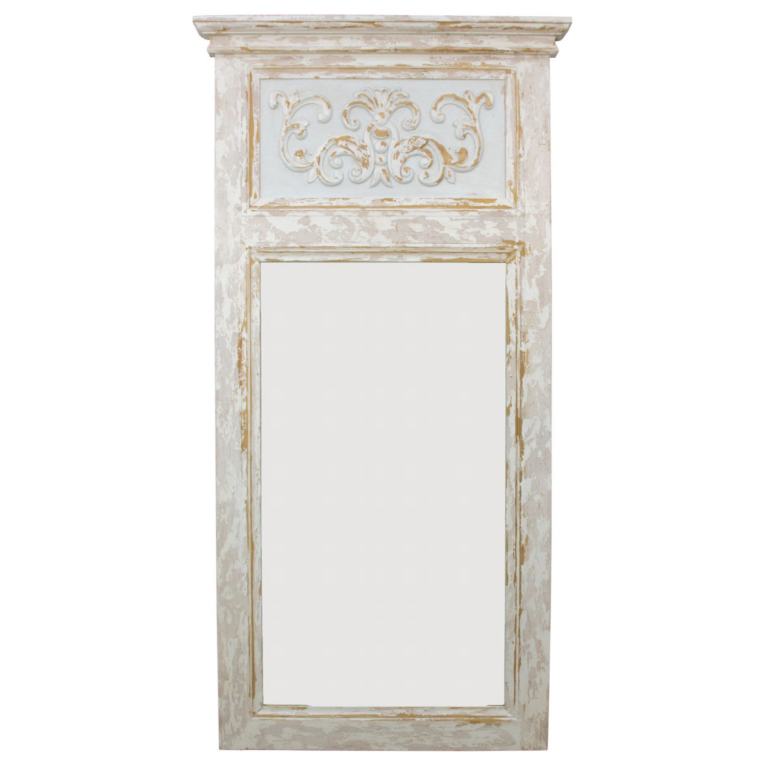 Wooden Trumeau Wall Mirror