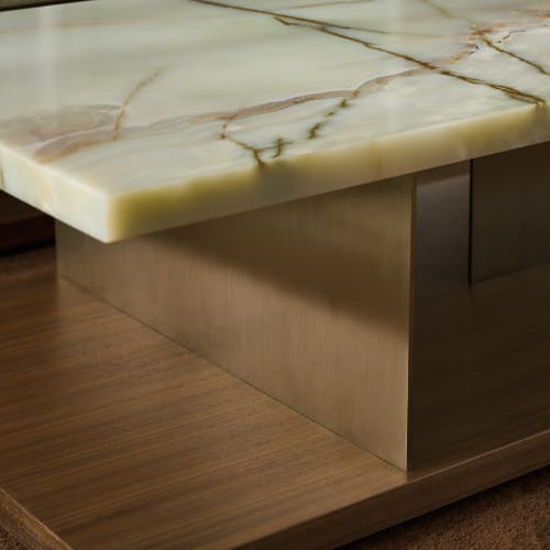 Caracole Cape Verde Walnut Cocktail Table