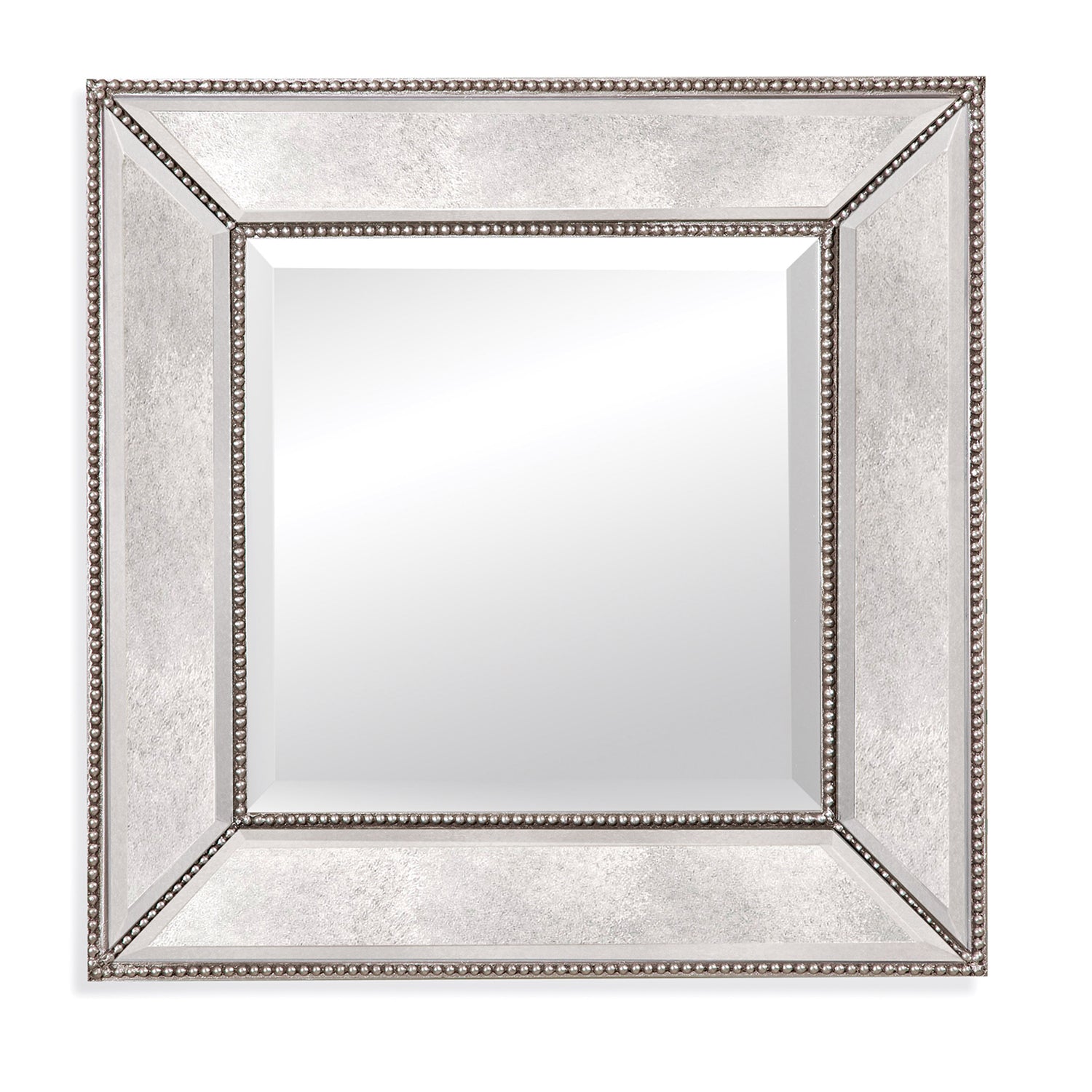 Bassett Mirror Beaded Square Wall Mirror