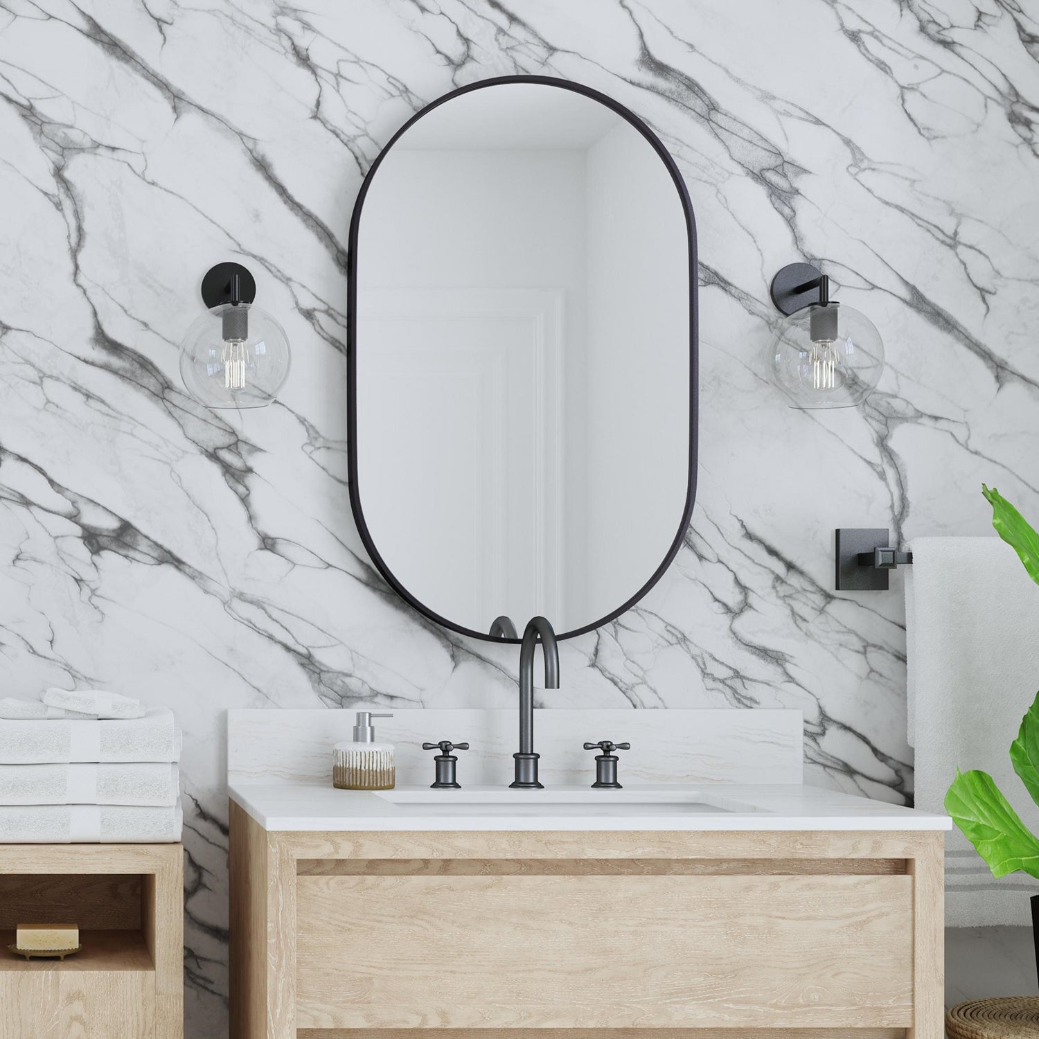 Bassett Mirror Oval Wall Mirror