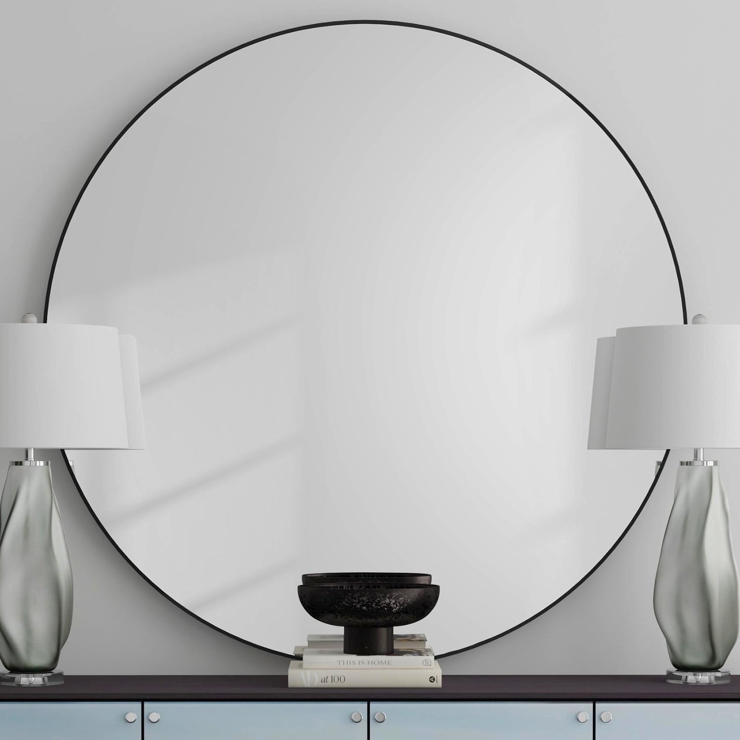 Bassett Mirror Eltham Black Wall Mirror