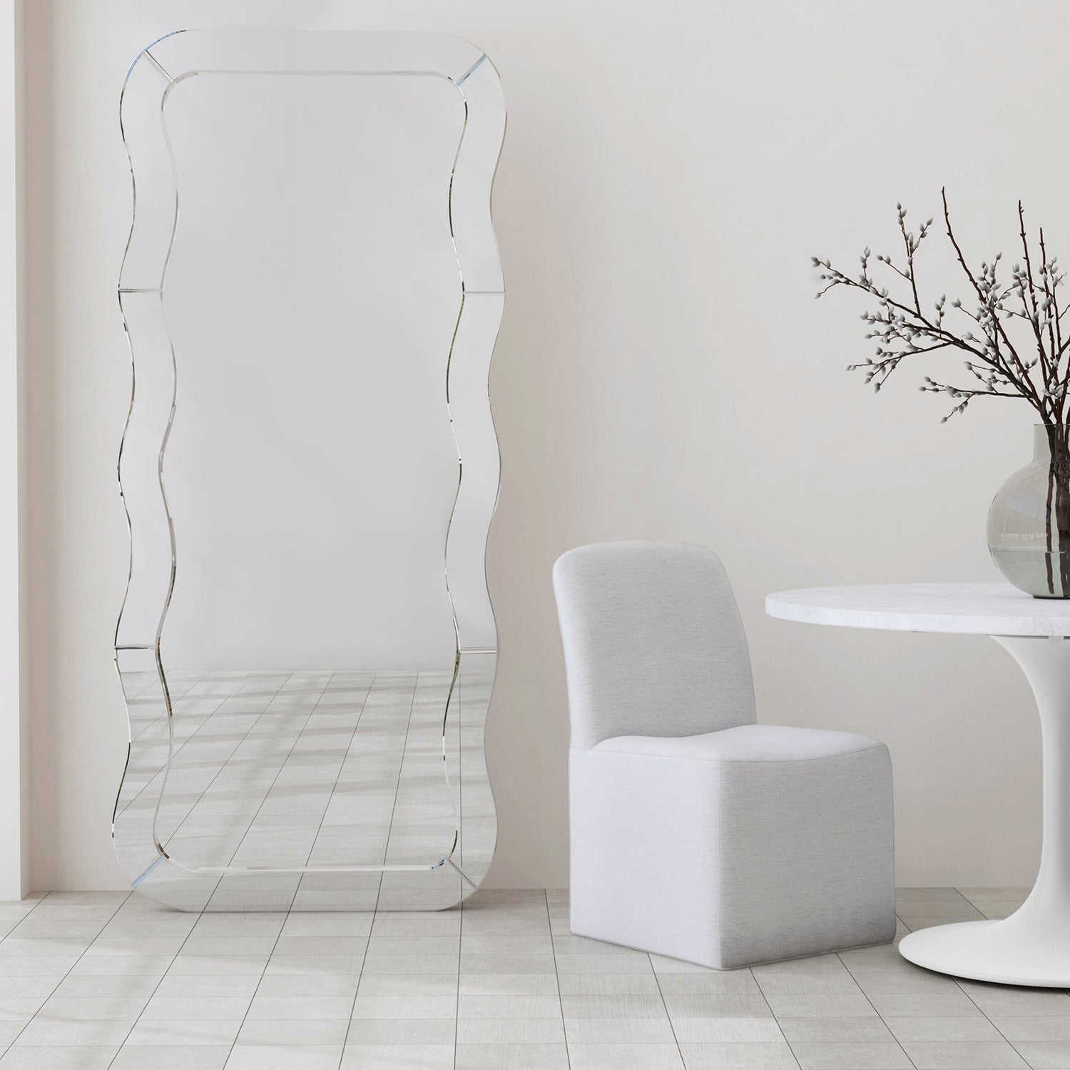 Bassett Mirror Wave Floor Mirror