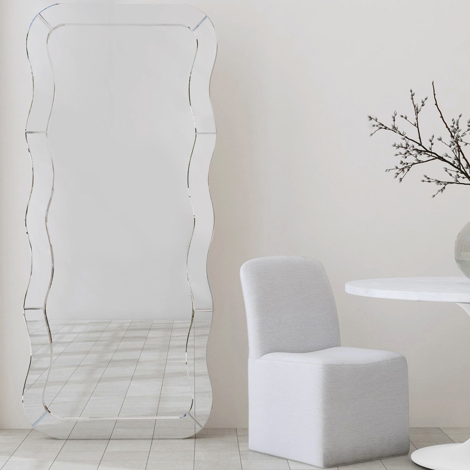 Bassett Mirror Wave Floor Mirror