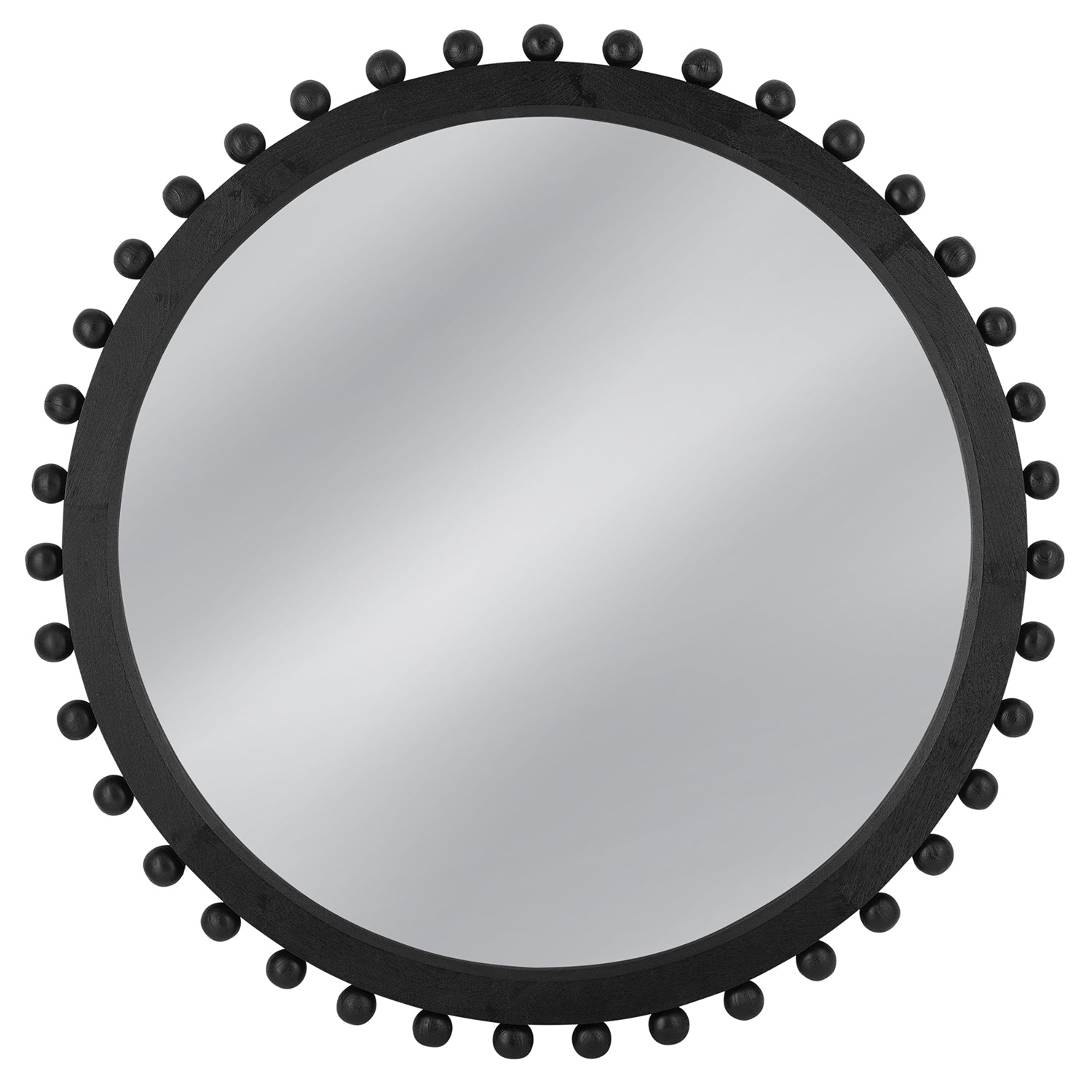 Bassett Mirror Round Renn Black Wall Mirror