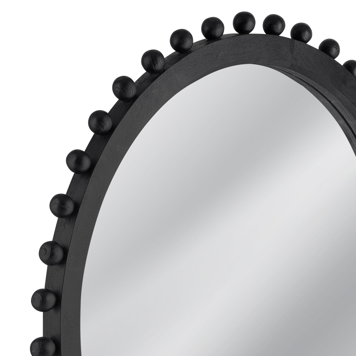 Bassett Mirror Round Renn Black Wall Mirror