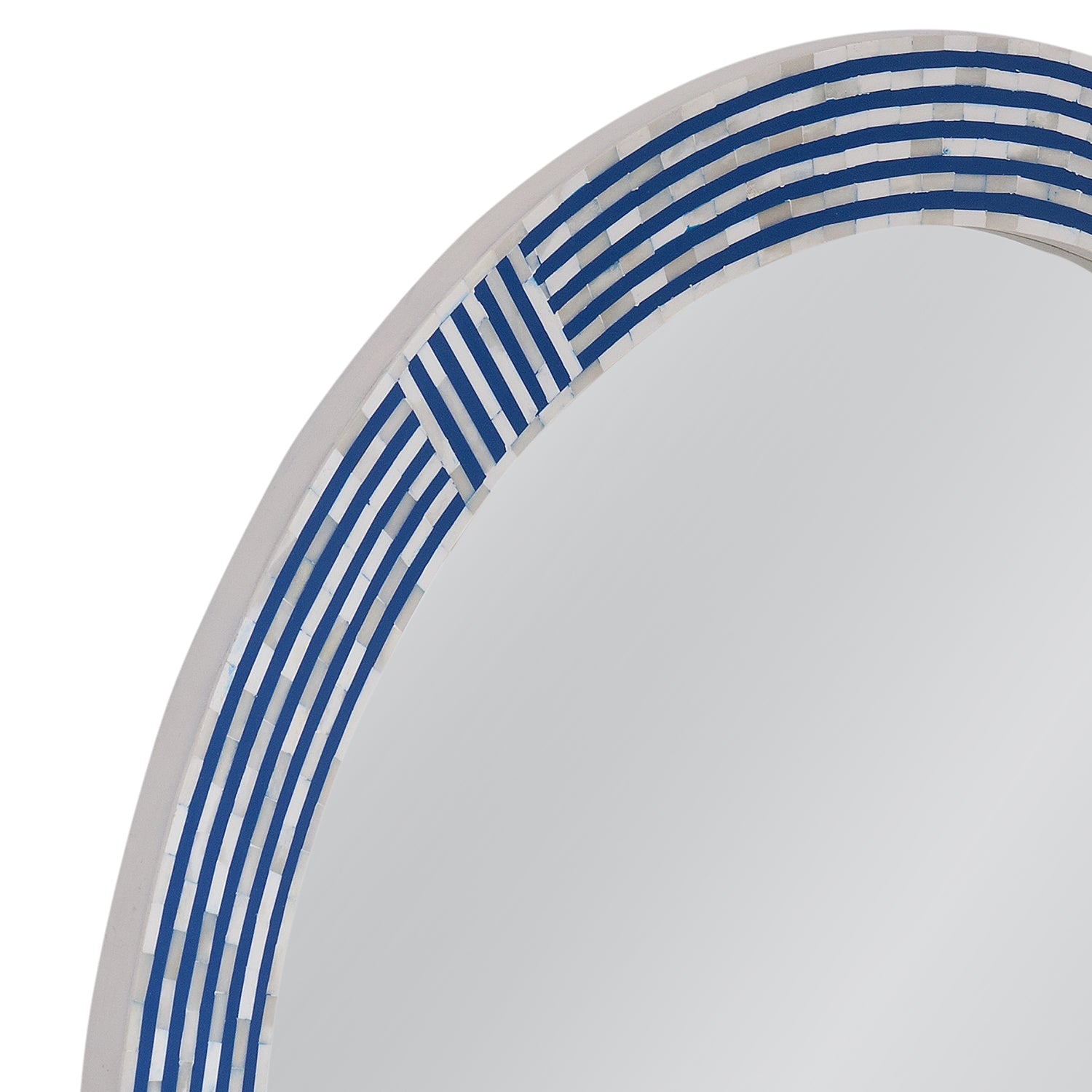 Bassett Mirror Blue Circle Wall Mirror